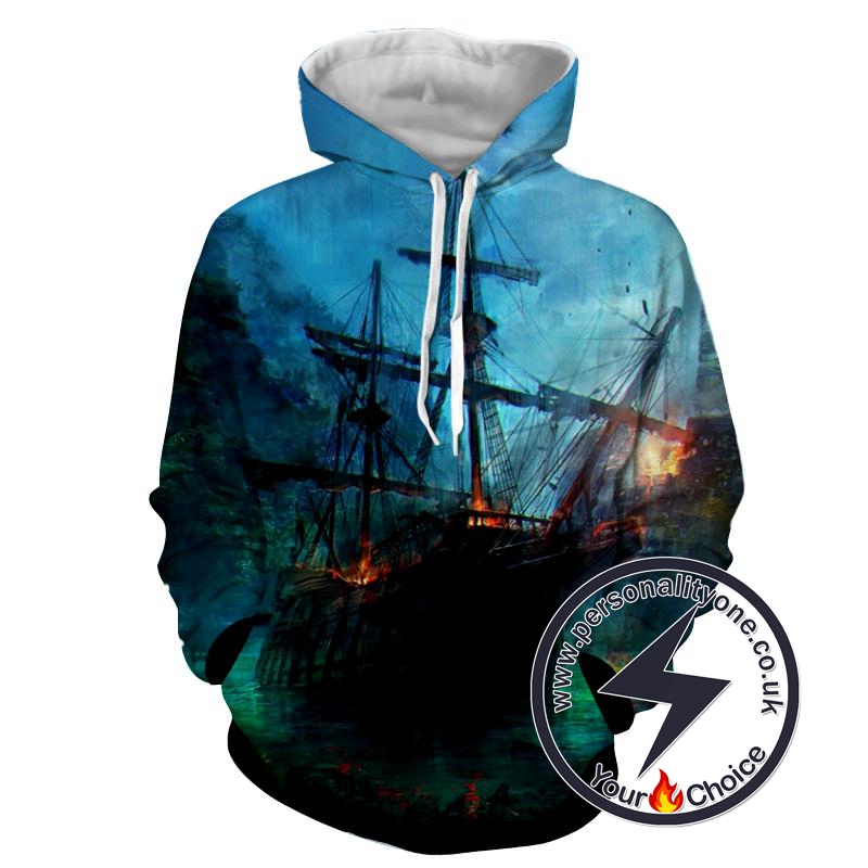 Assassin's Creed 3D - Pirates Ship - Assassin's Creed Hoodies